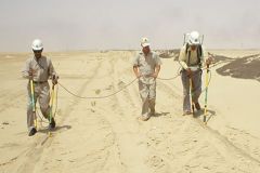 DCVG and CIPS survey in Saudi Desert