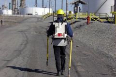 CIPS survey in tank farm